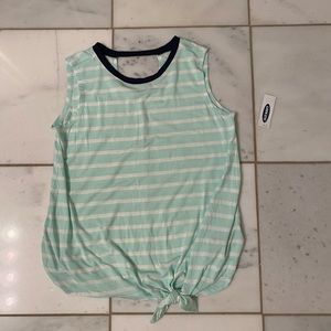 teal and white tank from old navy